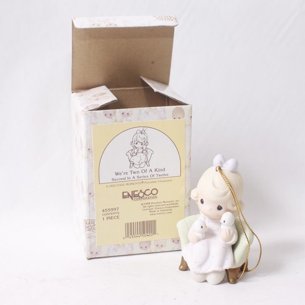 Precious Moments 1998 Ornament Two Of A Kind 455997 Enesco ~ 260521-WH 723